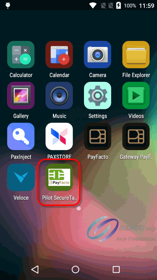 Homescreen - App installed